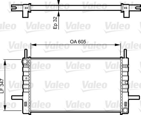 Valeo 730123 - Радіатор, охолодження двигуна autozip.com.ua