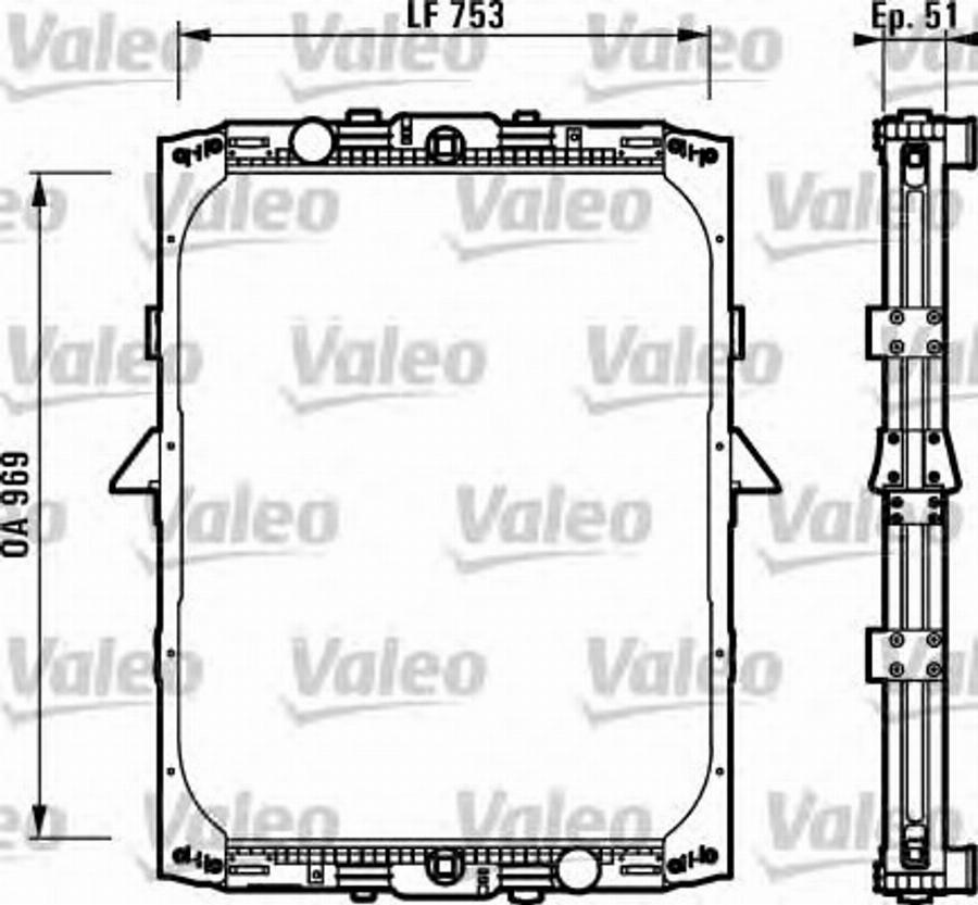Valeo 730899 - Радіатор, охолодження двигуна autozip.com.ua