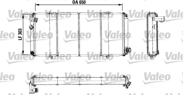 VALEO 730898 - Радіатор, охолодження двигуна autozip.com.ua