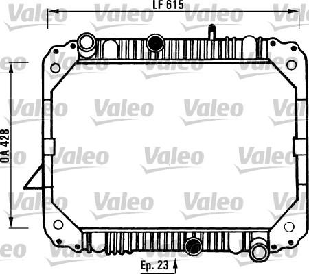 Valeo 730892 - Радіатор, охолодження двигуна autozip.com.ua