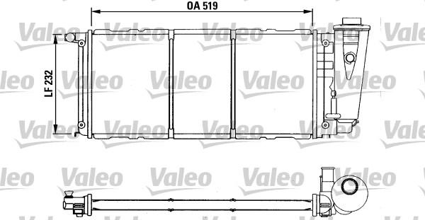 Valeo 730840 - Радіатор, охолодження двигуна autozip.com.ua