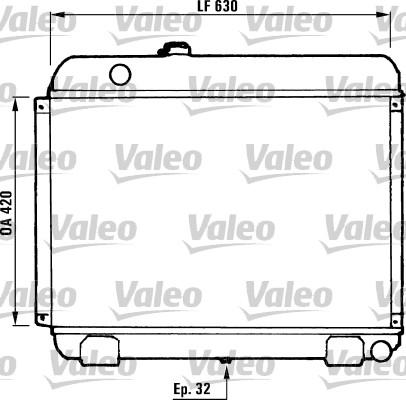 Valeo 730881 - Радіатор, охолодження двигуна autozip.com.ua