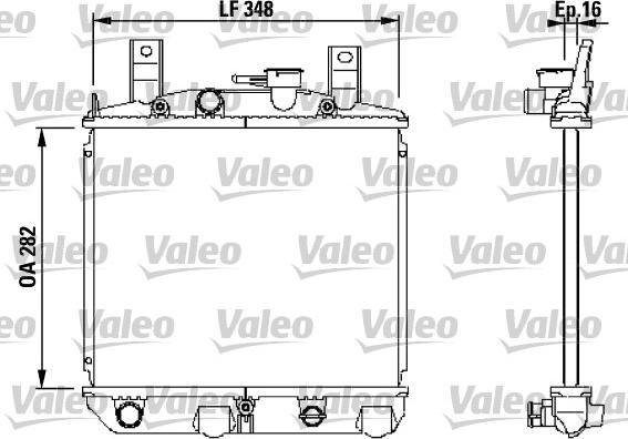 Valeo 730397 - Радіатор, охолодження двигуна autozip.com.ua