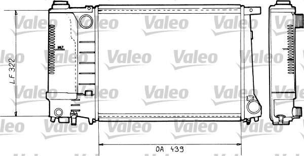 Valeo 730365 - Радіатор, охолодження двигуна autozip.com.ua