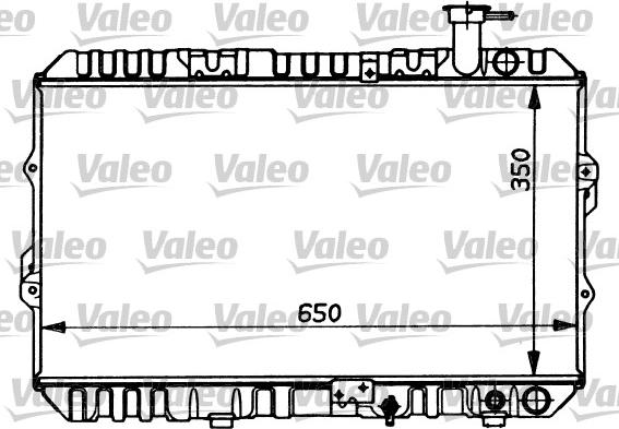 Valeo 730316 - Радіатор, охолодження двигуна autozip.com.ua
