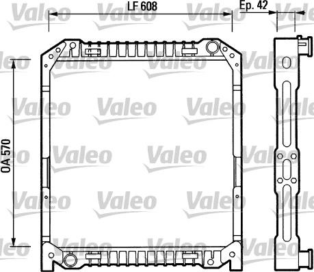 Valeo 730380 - Радіатор, охолодження двигуна autozip.com.ua