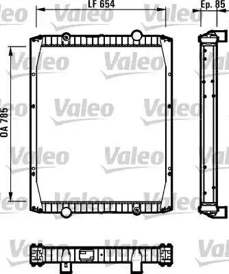 Valeo 730339 - Радіатор, охолодження двигуна autozip.com.ua