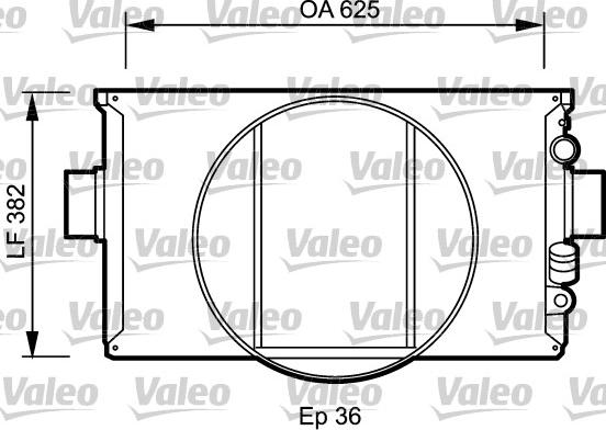 Valeo 730334 - Радіатор, охолодження двигуна autozip.com.ua