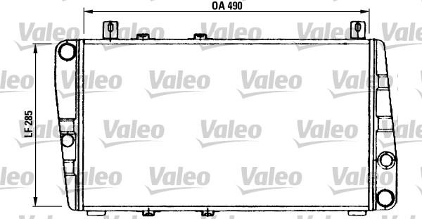 Valeo 730375 - Радіатор, охолодження двигуна autozip.com.ua