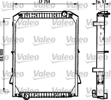 Valeo 730259 - Радіатор, охолодження двигуна autozip.com.ua