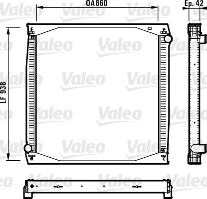 Valeo 730260 - Радіатор, охолодження двигуна autozip.com.ua