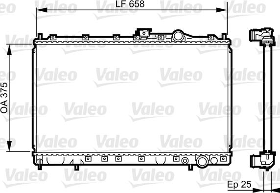 Valeo 731451 - Радіатор, охолодження двигуна autozip.com.ua
