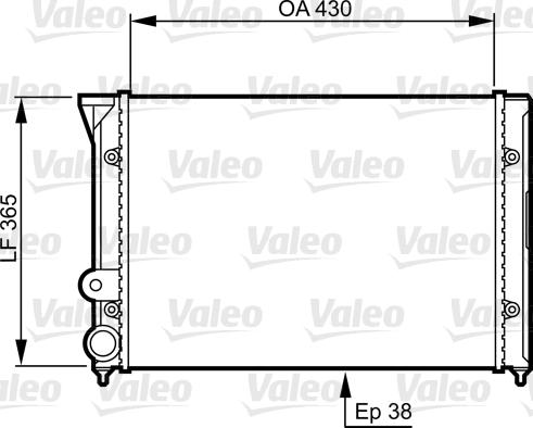 Valeo 731401 - Радіатор, охолодження двигуна autozip.com.ua