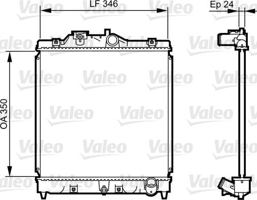 Valeo 731434 - Радіатор, охолодження двигуна autozip.com.ua