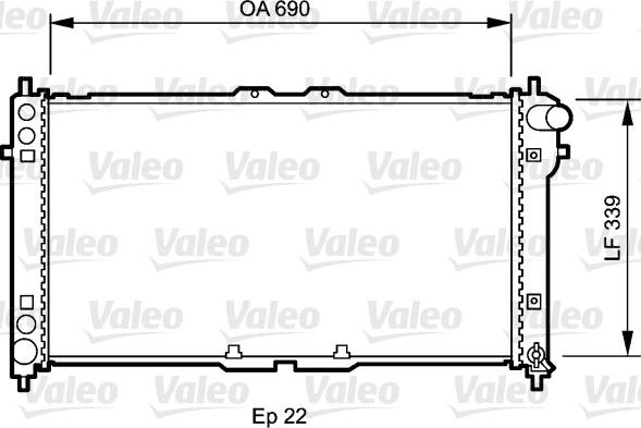VALEO 731472 - Радіатор, охолодження двигуна autozip.com.ua