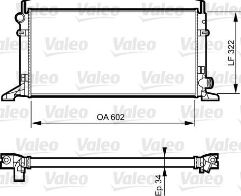 Valeo 731594 - Радіатор, охолодження двигуна autozip.com.ua