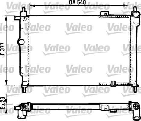 Valeo 731551 - Радіатор, охолодження двигуна autozip.com.ua