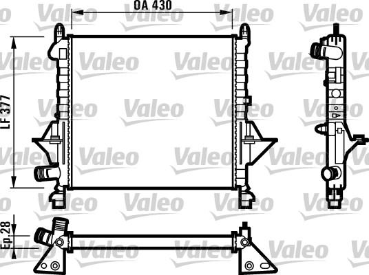Valeo 731552 - Радіатор, охолодження двигуна autozip.com.ua