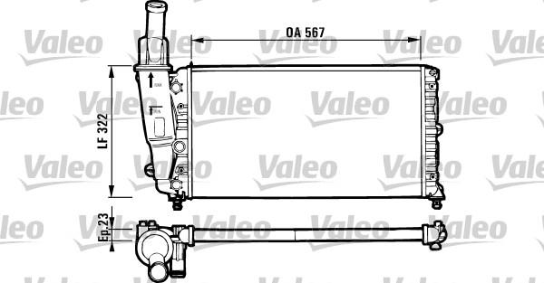 Valeo 731562 - Радіатор, охолодження двигуна autozip.com.ua