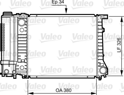 Valeo 731509 - Радіатор, охолодження двигуна autozip.com.ua