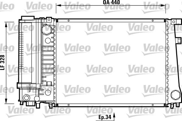 Valeo 731510 - Радіатор, охолодження двигуна autozip.com.ua