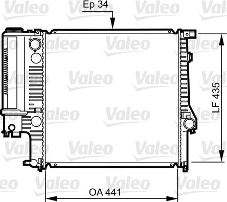 Valeo 731512 - Радіатор, охолодження двигуна autozip.com.ua