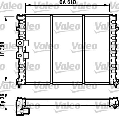 VALEO 731584 - Радіатор, охолодження двигуна autozip.com.ua