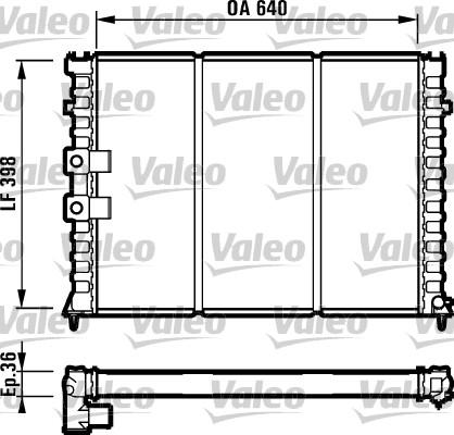 VALEO 731585 - Радіатор, охолодження двигуна autozip.com.ua