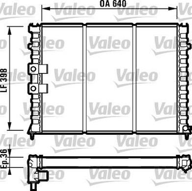 Valeo 731586 - Радіатор, охолодження двигуна autozip.com.ua