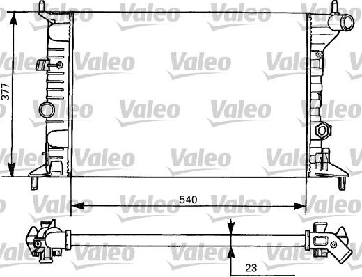 Valeo 731525 - Радіатор, охолодження двигуна autozip.com.ua
