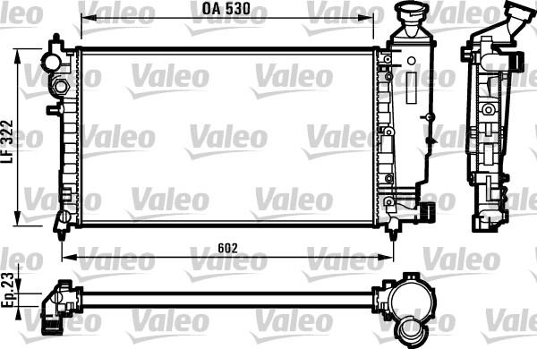 VALEO 731526 - Радіатор, охолодження двигуна autozip.com.ua