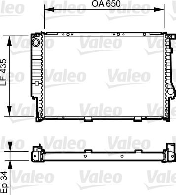 Valeo 731523 - Радіатор, охолодження двигуна autozip.com.ua