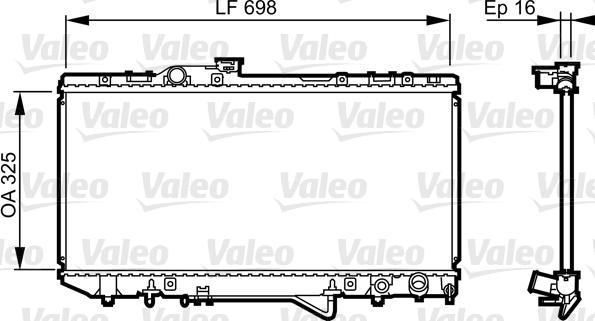 Valeo 731694 - Радіатор, охолодження двигуна autozip.com.ua