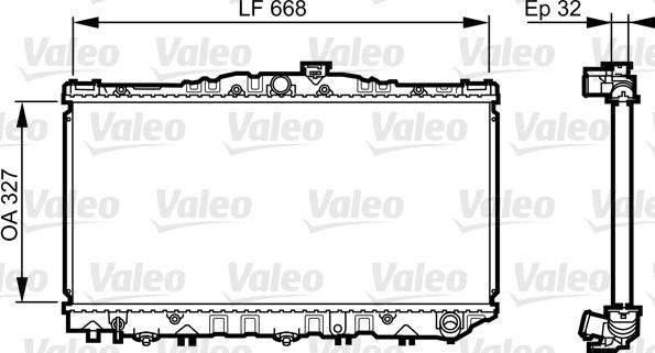 Valeo 731698 - Радіатор, охолодження двигуна autozip.com.ua