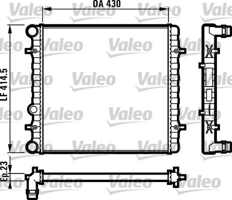 Valeo 731607 - Радіатор, охолодження двигуна autozip.com.ua