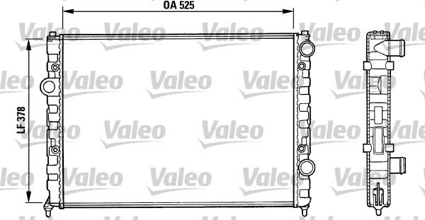 Valeo 731005 - Радіатор, охолодження двигуна autozip.com.ua
