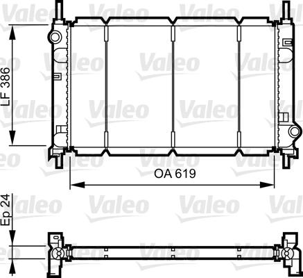 Valeo 731011 - Радіатор, охолодження двигуна autozip.com.ua