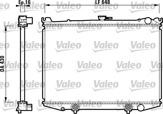 Valeo 731085 - Радіатор, охолодження двигуна autozip.com.ua