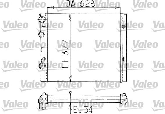 Valeo 731038 - Радіатор, охолодження двигуна autozip.com.ua