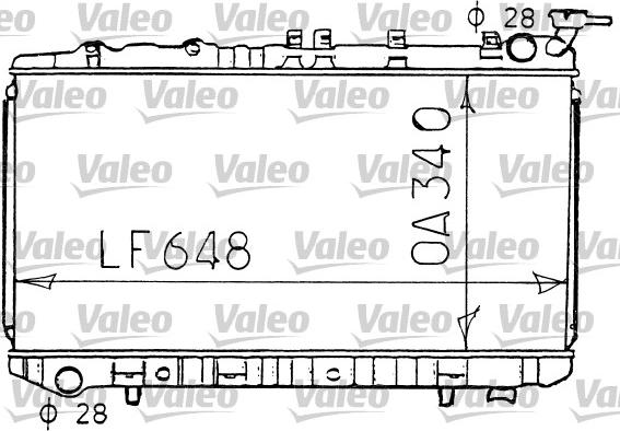 Valeo 731191 - Радіатор, охолодження двигуна autozip.com.ua