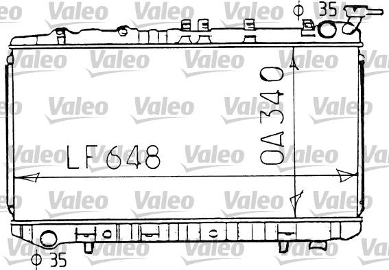 Valeo 731192 - Радіатор, охолодження двигуна autozip.com.ua