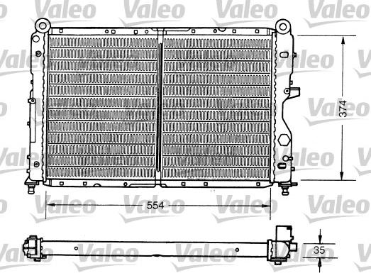 Valeo 731159 - Радіатор, охолодження двигуна autozip.com.ua