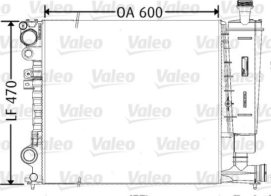 VALEO 731165 - Радіатор, охолодження двигуна autozip.com.ua