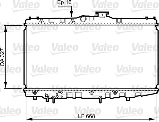 Valeo 731105 - Радіатор, охолодження двигуна autozip.com.ua
