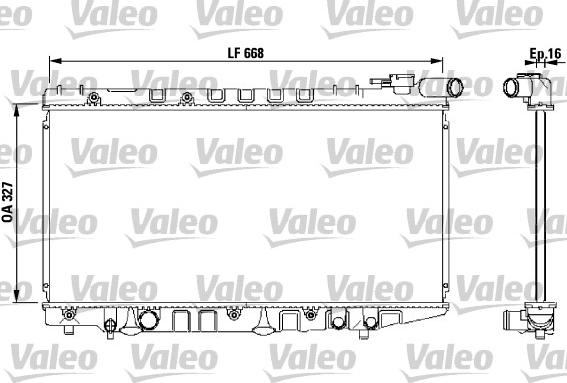 Valeo 731106 - Радіатор, охолодження двигуна autozip.com.ua