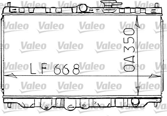 Valeo 731100 - Радіатор, охолодження двигуна autozip.com.ua