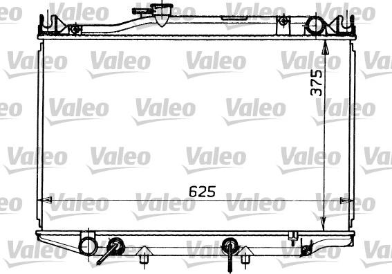 Valeo 731107 - Радіатор, охолодження двигуна autozip.com.ua