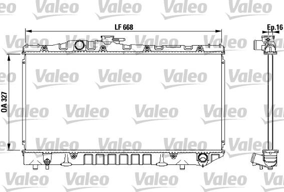 Valeo 731 115 - Радіатор, охолодження двигуна autozip.com.ua