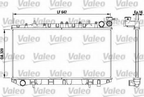 Valeo 731189 - Радіатор, охолодження двигуна autozip.com.ua