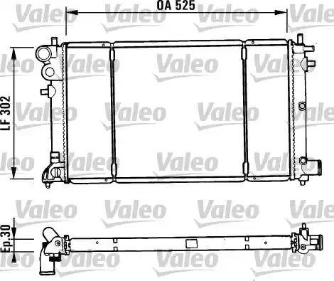 Valeo 731186 - Радіатор, охолодження двигуна autozip.com.ua